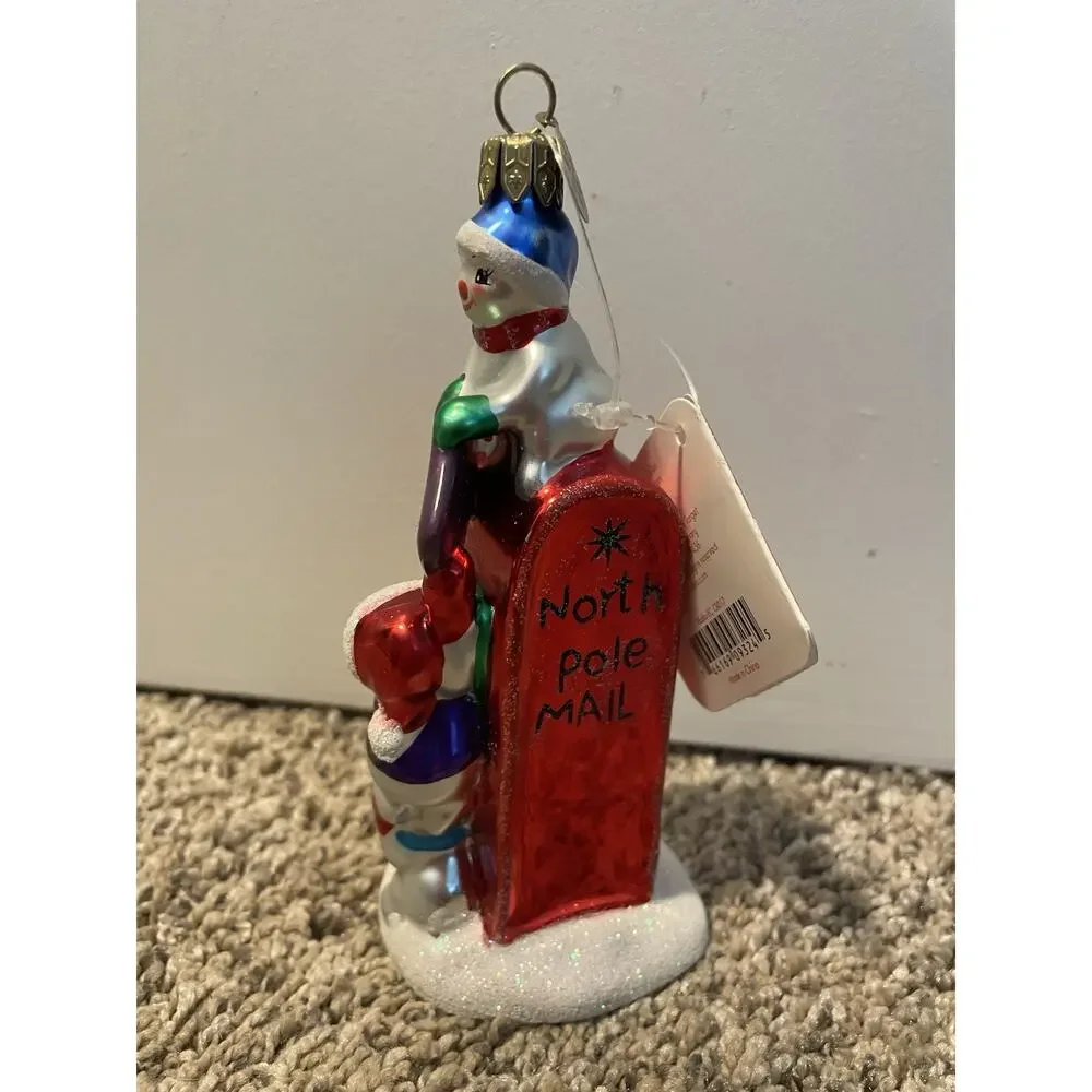 Christopher Radko For Target North Pole Postbox Glass Ornament New Christmas